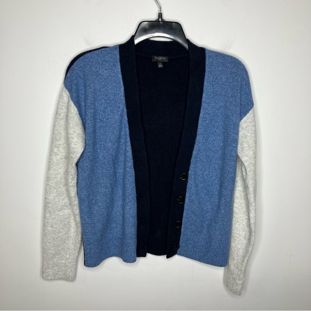 Talbots petites color Block cardigan